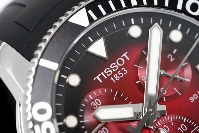 Tissot Chronograph Watch SEASTAR 1000 Red Rubber - T120.417.17.421.00 - Image 3